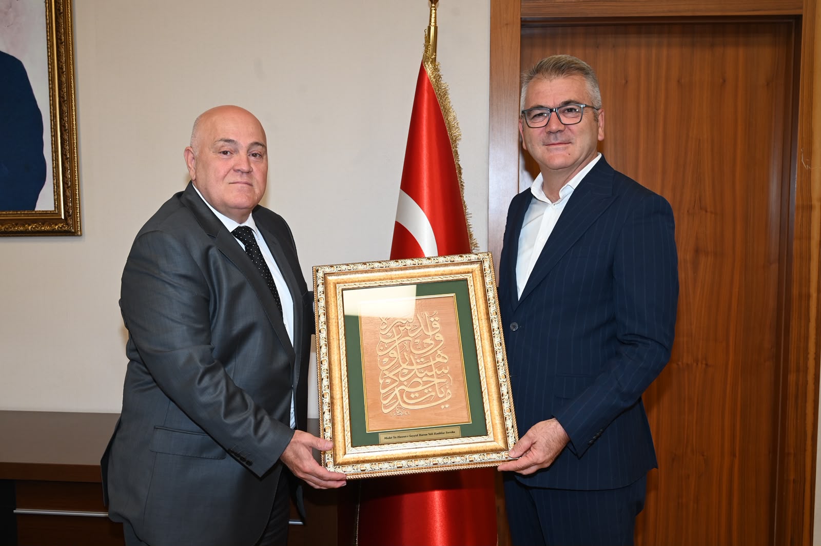  Başkan Ustaoğlu’ndan Kaymakam Gözel’e Hayırlı Olsun Ziyareti