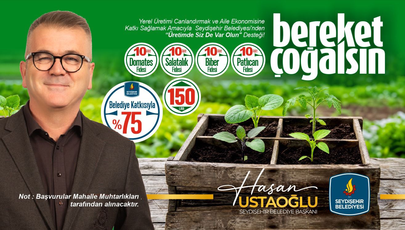 SEYDİŞEHİR'DE ATA TOHUMLARI ÜRETİCİLERE TESLİM EDİLECEK 