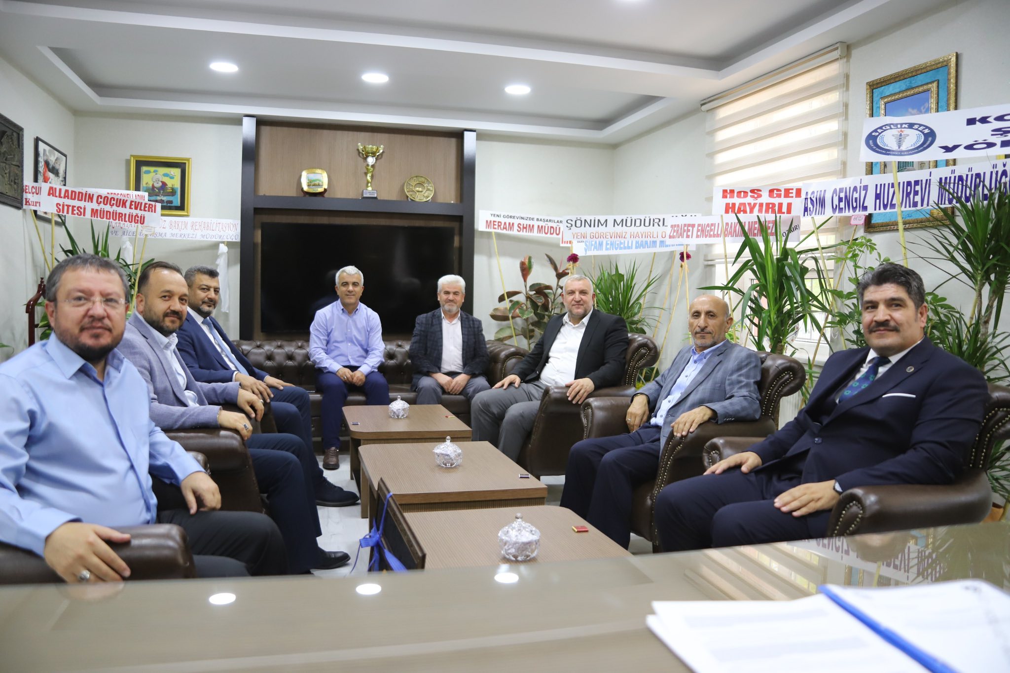 SAĞLIK-SEN’DEN ARİF TOPAL’A HAYIRLI OLSUN ZİYARETİ