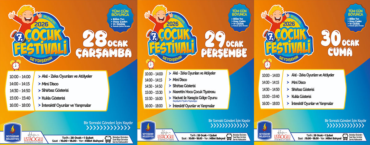 7. GELENEKSEL SÖMESTR ÇOCUK FESTİVALİ BAŞLIYOR