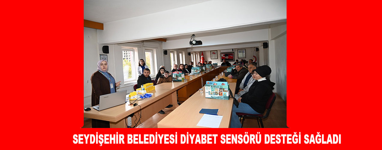 SEYDİŞEHİR BELEDİYESİ DİYABET SENSÖRÜ DESTEĞİ SAĞLADI