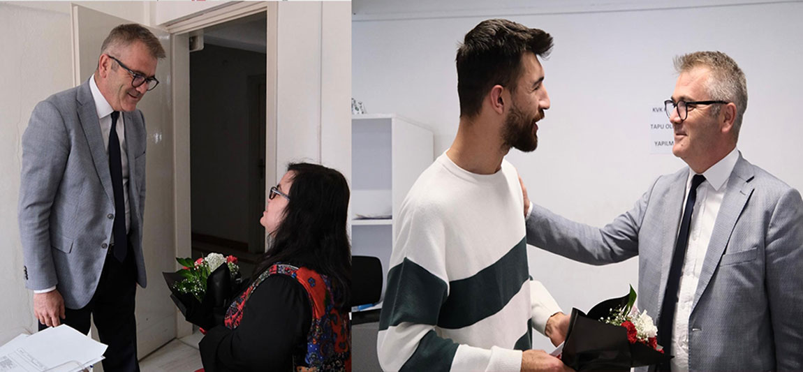 BAŞKAN USTAOĞLU, ÇALIŞMA ARKADAŞLARINI UNUTMADI 