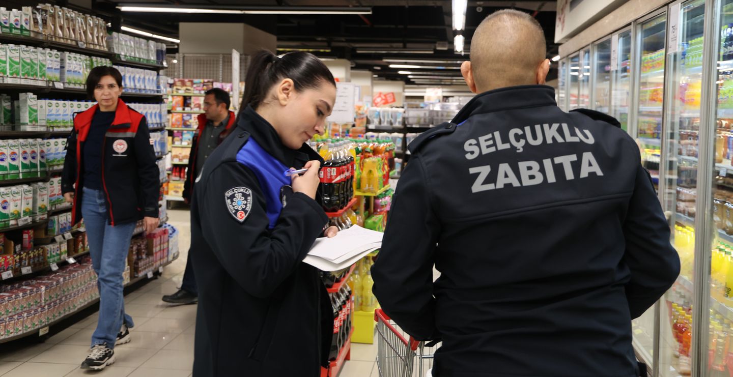 Selçuklu’da market denetimleri sürüyor