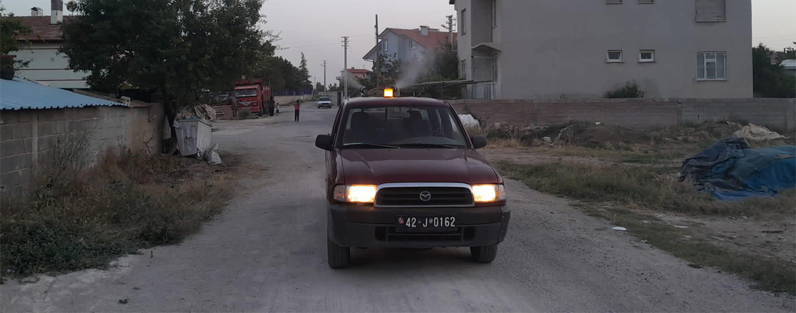 Çumra da Sinek ve Haşerelere Karşı İlaçlama Çalışması