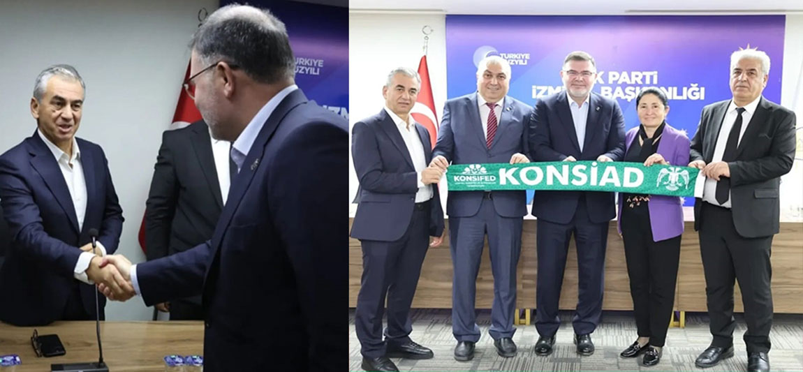 KONYALI İŞ ADAMLARI AK PARTİ İZMİR İL BAŞKANLIĞINI ZİYARET ETTİ