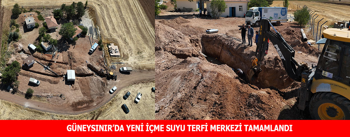 GÜNEYSINIR’DA YENİ İÇME SUYU TERFİ MERKEZİ TAMAMLANDI