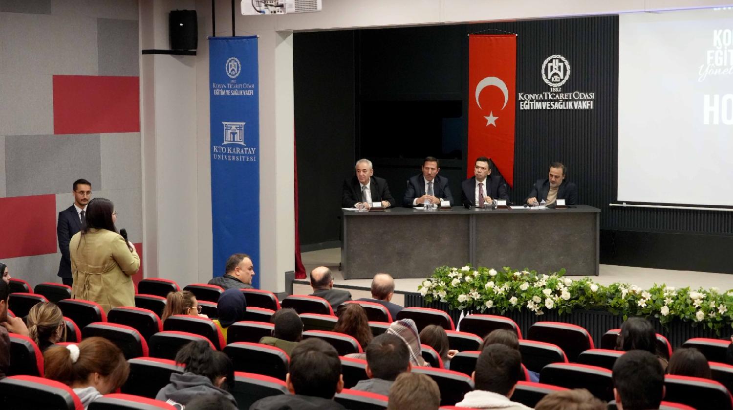 ÖĞRENCİLER SORDU, KAYMAKAM AYHAN VE BAŞKAN KILCA YANITLADI