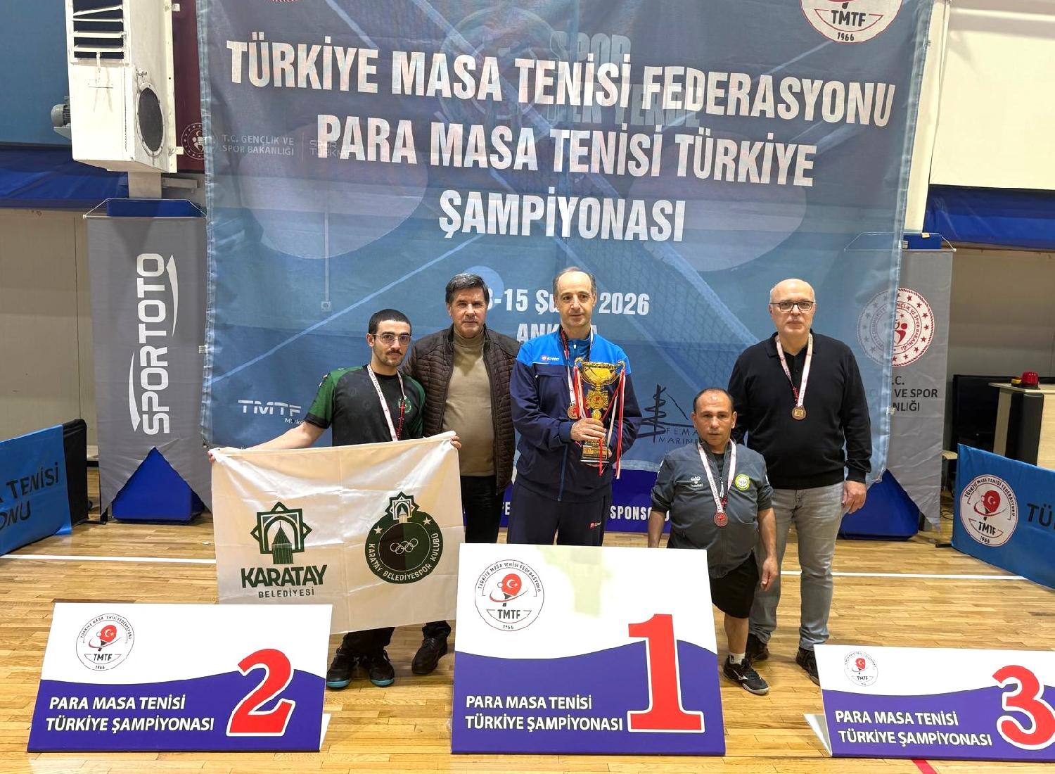 PARALİMPİK MASA TENİSİ TAKIMINDAN 5 MADALYA