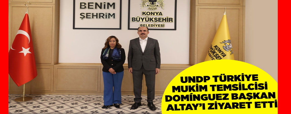 UNDP TÜRKİYE MUKİM TEMSİLCİSİ DOMÍNGUEZ BAŞKAN ALTAY’I ZİYARET ETTİ