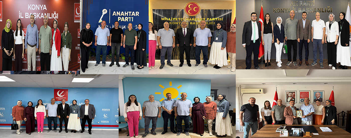 Yeşilay Konya Şubesinden siyasi partilere ziyaret
